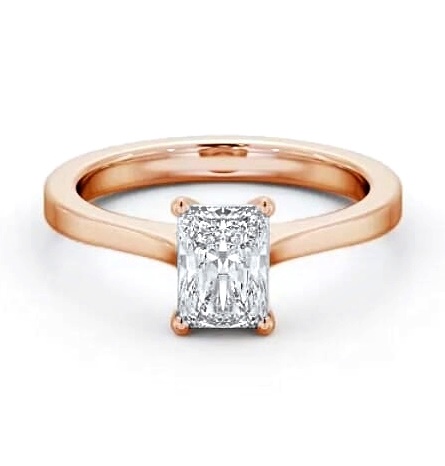 Radiant Diamond Elevated Setting Ring 9K Rose Gold Solitaire ENRA25_RG_THUMB1