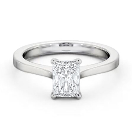 Radiant Diamond Elevated Setting Ring 18K White Gold Solitaire ENRA25_WG_THUMB2 