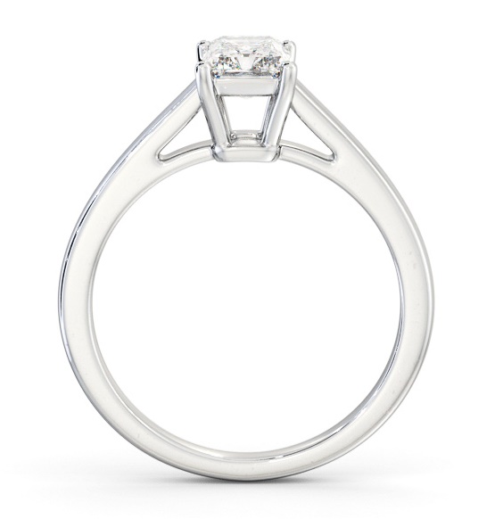 Radiant Diamond Box Style Setting Engagement Ring Palladium Solitaire ENRA28_WG_THUMB1 