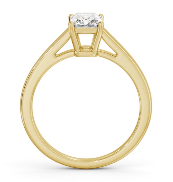 Radiant Diamond Box Style Setting Ring 18K Yellow Gold Solitaire ENRA28_YG_THUMB1 
