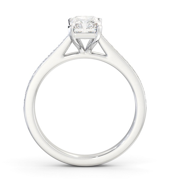 Radiant Diamond 4 Prong Engagement Ring Palladium Solitaire ENRA29S_WG_THUMB1 