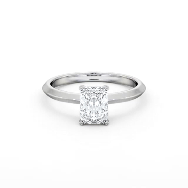 Radiant Diamond Engagement Ring 18K White Gold Solitaire - Amariah ENRA34_WG_HAND
