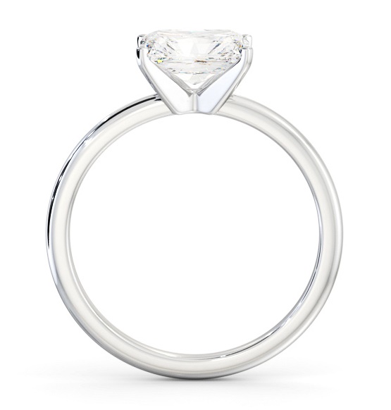 Radiant Diamond East To West Style Ring 18K White Gold Solitaire ENRA35_WG_THUMB1 