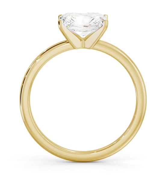 Radiant Diamond East To West Style Ring 18K Yellow Gold Solitaire ENRA35_YG_THUMB1 