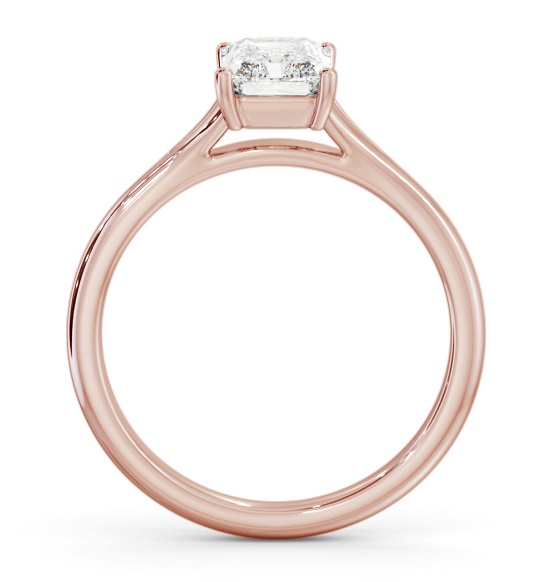 Radiant Diamond Floating Head Design Ring 18K Rose Gold Solitaire ENRA36_RG_THUMB1 