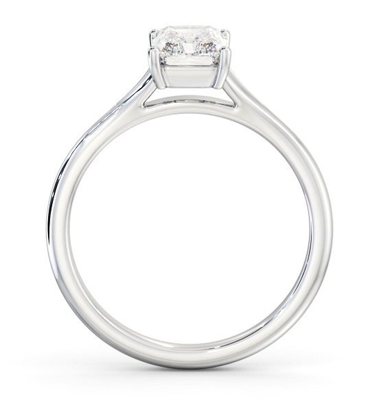 Radiant Diamond Floating Head Design Ring Platinum Solitaire ENRA36_WG_THUMB1 