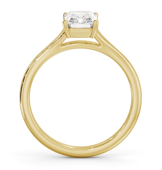 Radiant Diamond Floating Head Design Ring 18K Yellow Gold Solitaire ENRA36_YG_THUMB1 