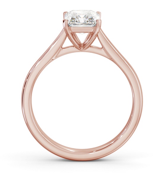 Radiant Diamond Classic 4 Prong Ring 18K Rose Gold Solitaire ENRA38_RG_THUMB1 