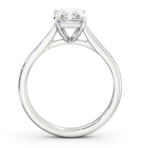 Radiant Diamond Classic 4 Prong Ring 18K White Gold Solitaire ENRA38_WG_THUMB1 