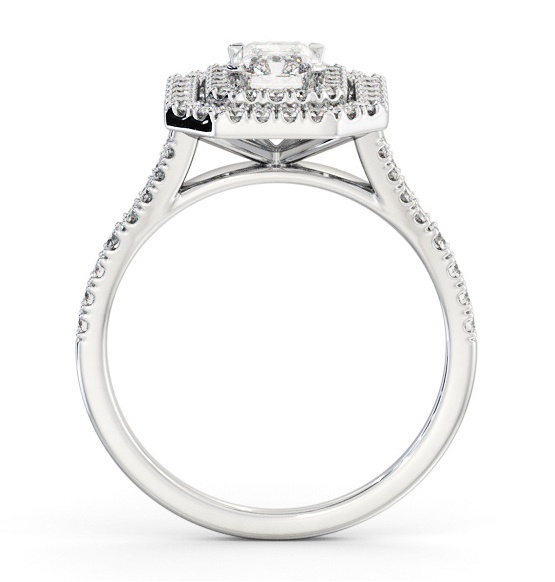 Double Halo Radiant Diamond Engagement Ring Palladium ENRA43_WG_THUMB1 