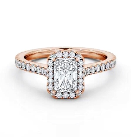 Halo Radiant Ring with Diamond Set Supports 18K Rose Gold ENRA46_RG_THUMB1