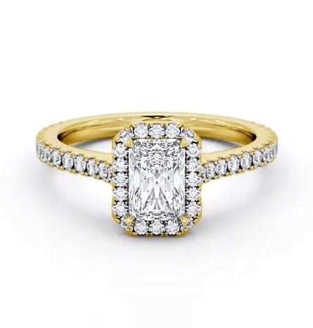 Halo Radiant Ring with Diamond Set Supports 18K Yellow Gold ENRA46_YG_THUMB2 