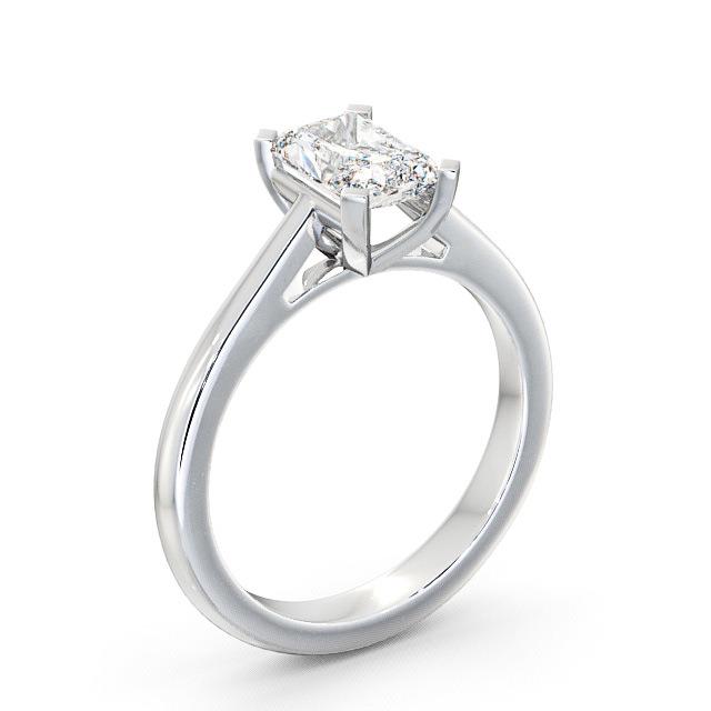 Radiant Diamond Engagement Ring 9K White Gold Solitaire - Aubriee ENRA4_WG_HAND