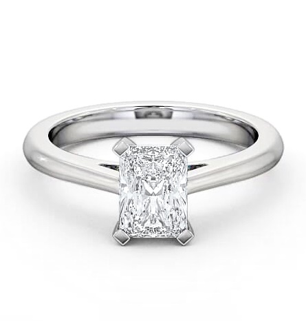 Radiant Diamond 4 Prong Engagement Ring Palladium Solitaire ENRA4_WG_THUMB1