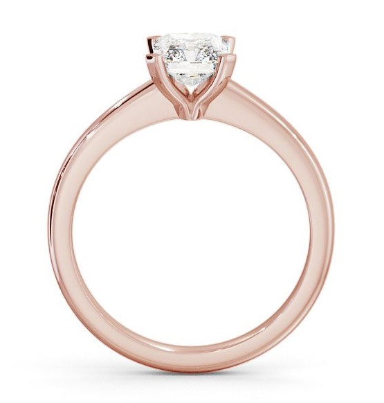 Radiant Diamond Sleek Design Engagement Ring 9K Rose Gold Solitaire ENRA5_RG_THUMB1 