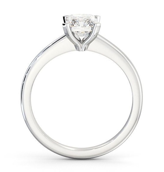 Radiant Diamond Sleek Design Engagement Ring Platinum Solitaire ENRA5_WG_THUMB1