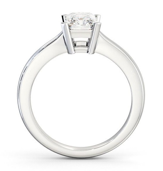 Radiant Diamond Box Setting Engagement Ring Palladium Solitaire ENRA6_WG_THUMB1 