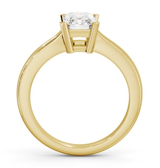 Radiant Diamond Box Setting Engagement Ring 18K Yellow Gold Solitaire ENRA6_YG_THUMB1 