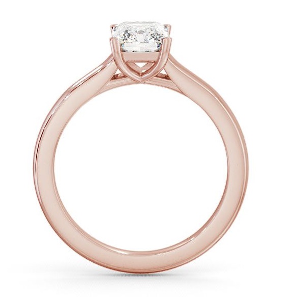 Radiant Diamond Trellis Style Engagement Ring 9K Rose Gold Solitaire ENRA7_RG_THUMB1 
