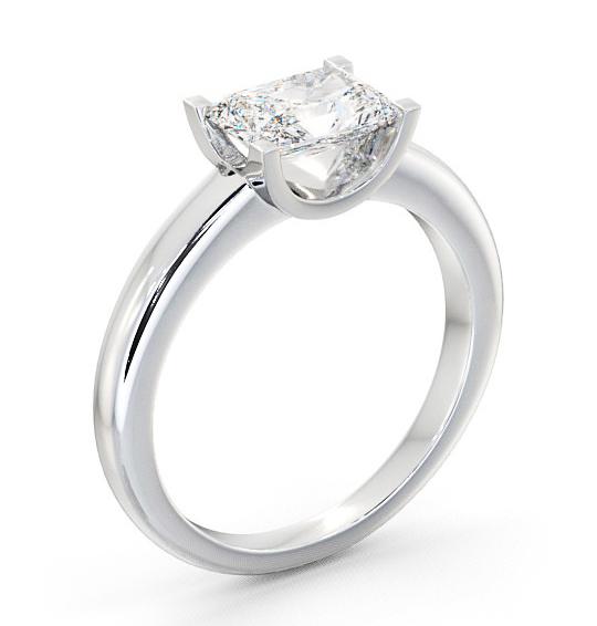Radiant Diamond East West Design Engagement Ring 18K White Gold Solitaire ENRA8_WG_THUMB1_1.jpg