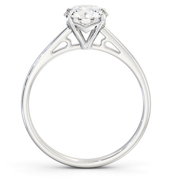 Round Diamond Cathedral Setting Engagement Ring 9K White Gold Solitaire ENRD102_WG_THUMB1