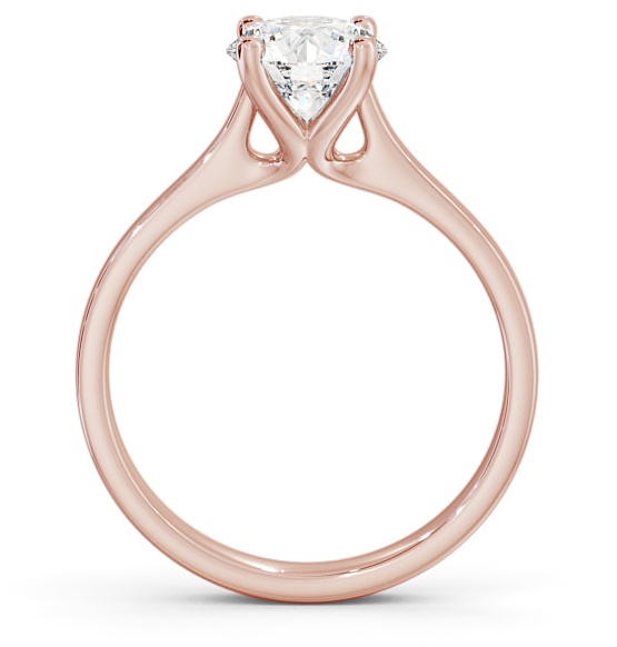 Round Diamond 4 Prong Engagement Ring 9K Rose Gold Solitaire ENRD103_RG_THUMB1 
