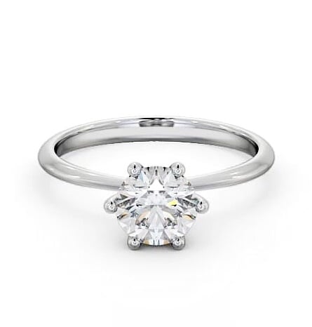 Round Diamond 6 Prong Dainty Engagement Ring Palladium Solitaire ENRD105_WG_THUMB2 