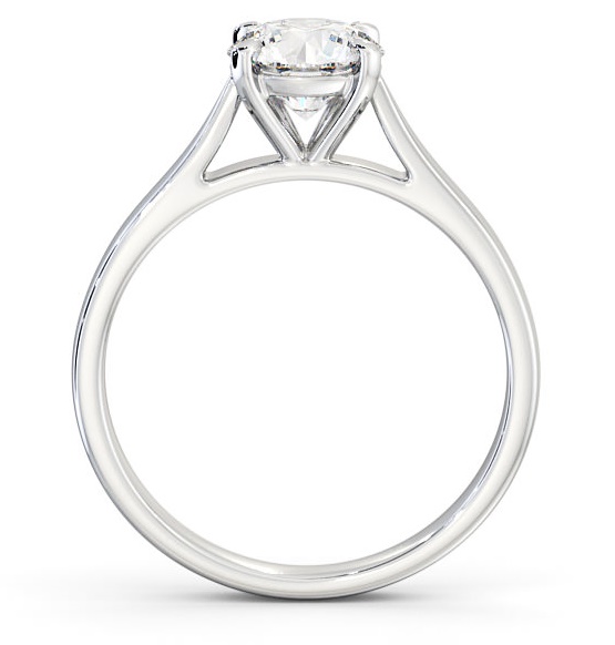 Round Diamond Classic Setting Engagement Ring Palladium Solitaire ENRD113_WG_THUMB1