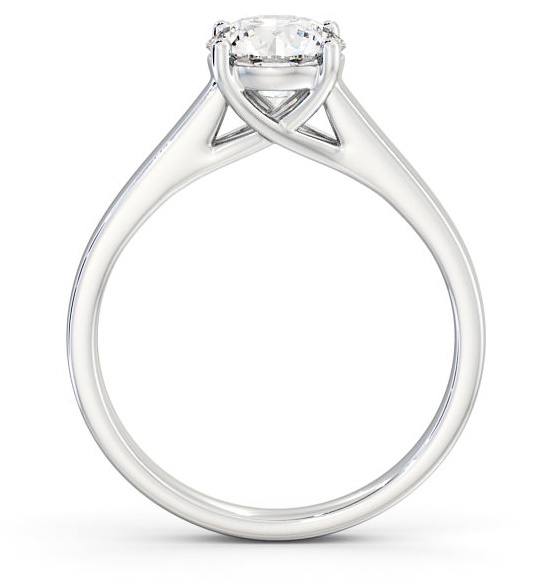 Round Diamond Trellis Design Engagement Ring Palladium Solitaire ENRD114_WG_THUMB1