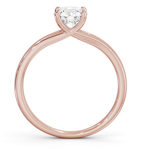 Round Diamond Split Band Engagement Ring 9K Rose Gold Solitaire ENRD115_RG_THUMB1