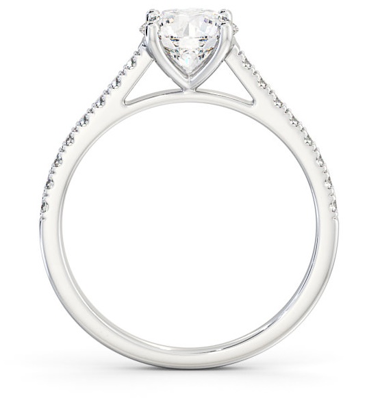 Round Diamond Classic Engagement Ring 18K White Gold Solitaire ENRD118_WG_THUMB1 