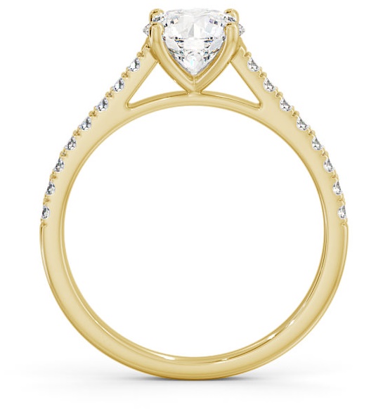 Round Diamond Classic Engagement Ring 9K Yellow Gold Solitaire ENRD118_YG_THUMB1 