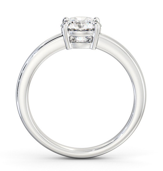 Round Diamond Low Setting Engagement Ring Platinum Solitaire ENRD124_WG_THUMB1