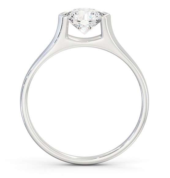 Round Diamond Tension Set Engagement Ring 18K White Gold Solitaire ENRD126_WG_THUMB1
