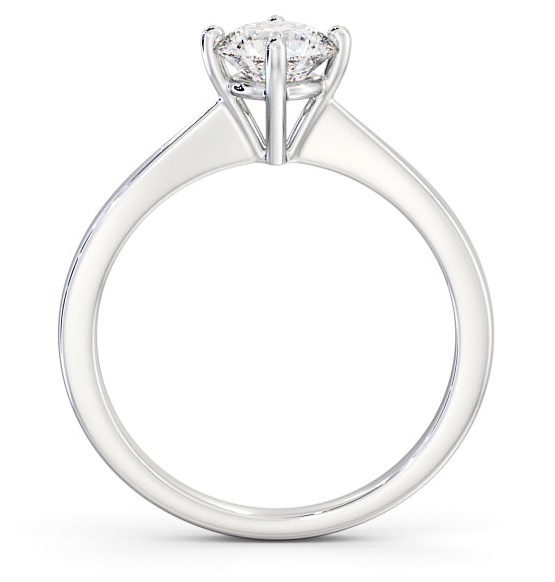 Round Diamond Rotated Head Engagement Ring Palladium Solitaire ENRD128_WG_THUMB1