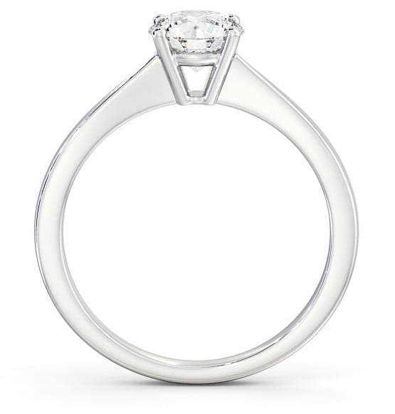 Round Diamond Classic 4 Prong Engagement Ring 9K White Gold Solitaire ENRD129_WG_THUMB1
