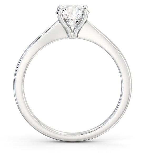 Round Diamond Traditional 4 Prong Ring 18K White Gold Solitaire ENRD130_WG_THUMB1 