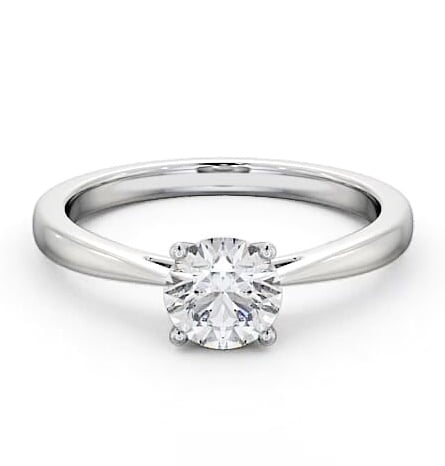 Round Diamond Classic 4 Prong Engagement Ring Palladium Solitaire ENRD131_WG_THUMB2 