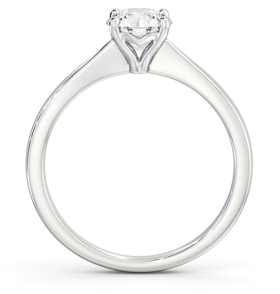 Round Diamond Classic Style Engagement Ring Palladium Solitaire ENRD134_WG_THUMB1 