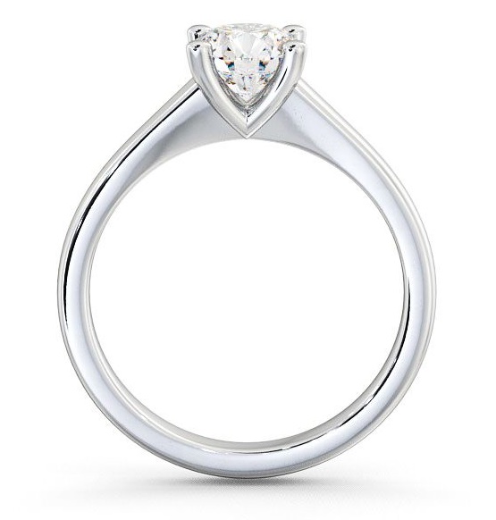 Round Diamond Low Set Engagement Ring Palladium Solitaire ENRD13_WG_THUMB1