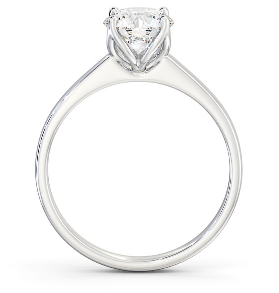 Round Diamond Open Prong Design Ring 18K White Gold Solitaire ENRD144_WG_THUMB1 