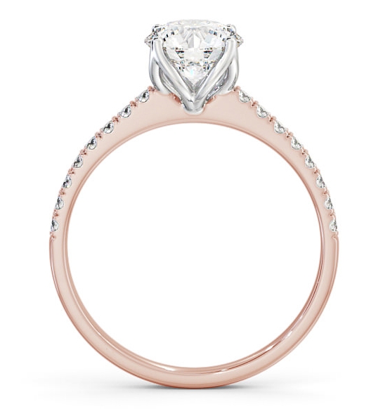 Round Diamond Elegant Style Engagement Ring 18K Rose and White Gold Solitaire ENRD144S_RWG_THUMB1 