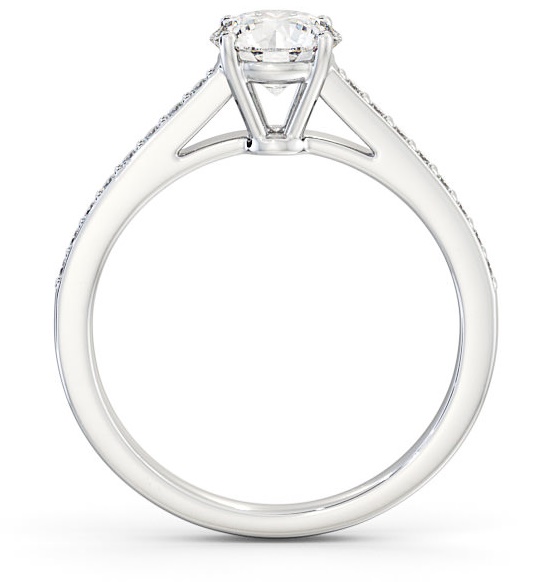 Round Diamond High Setting Engagement Ring Palladium Solitaire ENRD145S_WG_THUMB1 