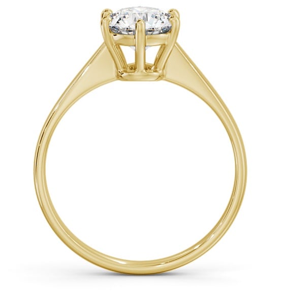 Round Diamond Classic 6 Prong Ring 18K Yellow Gold Solitaire ENRD146_YG_THUMB1 