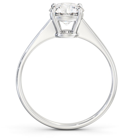 Round Diamond Slender Band Engagement Ring 9K White Gold Solitaire ENRD147_WG_THUMB1