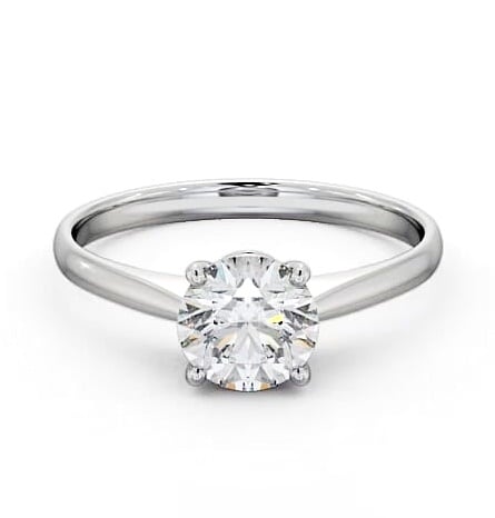 Round Diamond Slender Band Engagement Ring Palladium Solitaire ENRD147_WG_THUMB2 