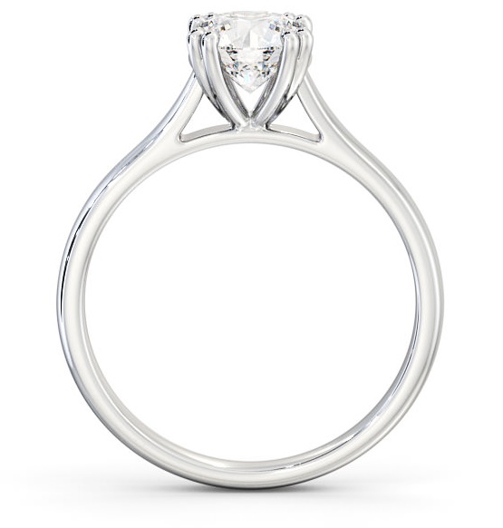 Round Diamond 8 Prong Engagement Ring Palladium Solitaire ENRD148_WG_THUMB1