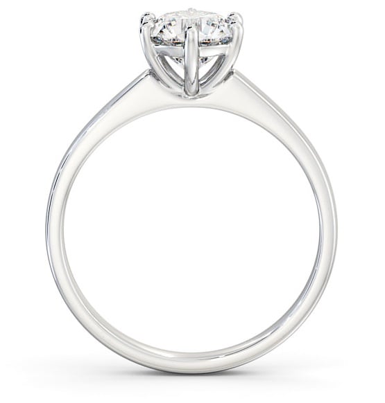 Round Diamond 6 Prong Engagement Ring Palladium Solitaire ENRD149_WG_THUMB1 