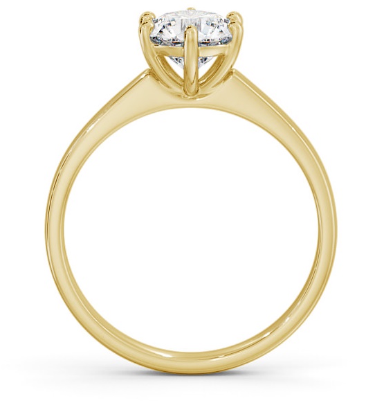 Round Diamond 6 Prong Engagement Ring 18K Yellow Gold Solitaire ENRD149_YG_THUMB1 