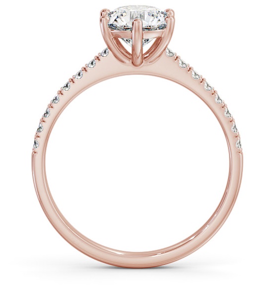 Round Diamond 6 Prong Engagement Ring 9K Rose Gold Solitaire ENRD149S_RG_THUMB1 